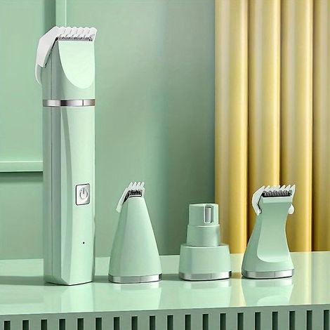 Nouvelle tondeuse électrique 4 en 1 pour animaux de compagnie, tondeuse pour chats, lime à ongles, ciseaux à poils de chien rechargeables professionnels (1/5)