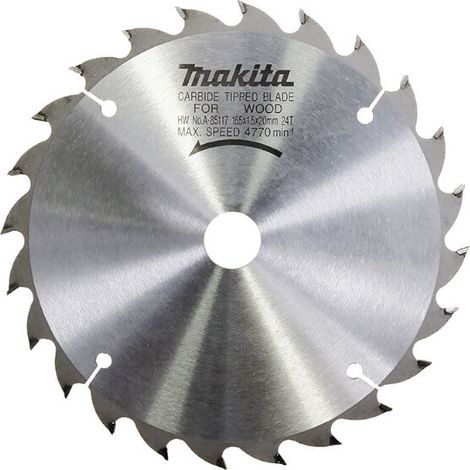 Makita A-85117 Lama Sega Circolare T.C.T 165x15x20mm 24T Legno