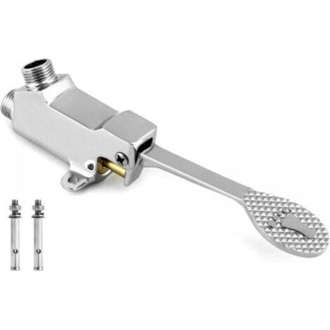 Valve à Pédale au Sol, Valve D'eau à Pédale, pour Cuisine et Salle de Bain (1/4)