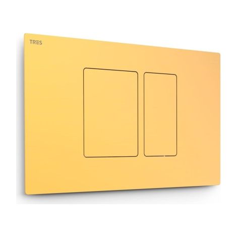 Bouton de chasse double pour WC Or Mat 24K - TRES 25429801OM