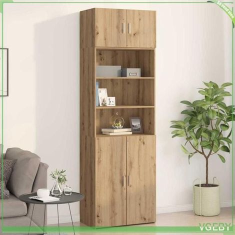 Meuble mural - ABI - Chêne artisanal - 2 portes - 70 x 42.5 x 40 cm (1/5)