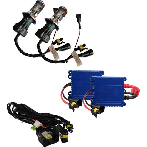 KIT HID H4 BI-XENON 6000K 12V 35W (MOTORISE)
