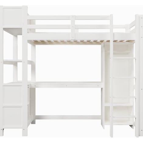 CAIziLit mezzanine, 90 x 200 cm, avec étagères (1/5)