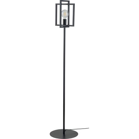 Lampada terra Eden nera industriale 161cm E27 Sigma