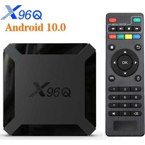 X96Q TV Box Android 10.0 boitier Tv H616- 2G+16G /4K HD Multimedia WiFi 2.4G , Lecteur multimedia Boite TV -b21 (1/4)