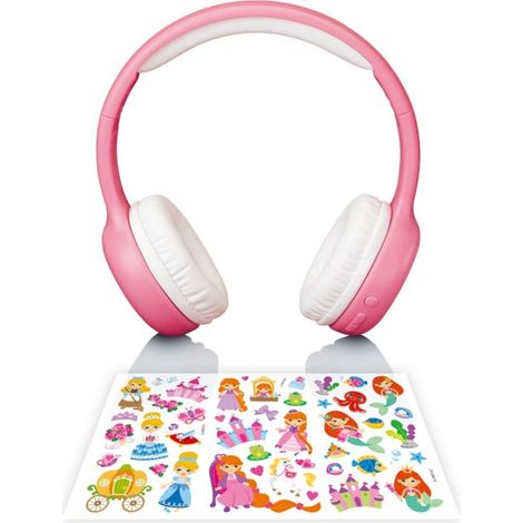 Bluetooth kopfhorer fur kinder mit lautstarkebegrenzer pink
