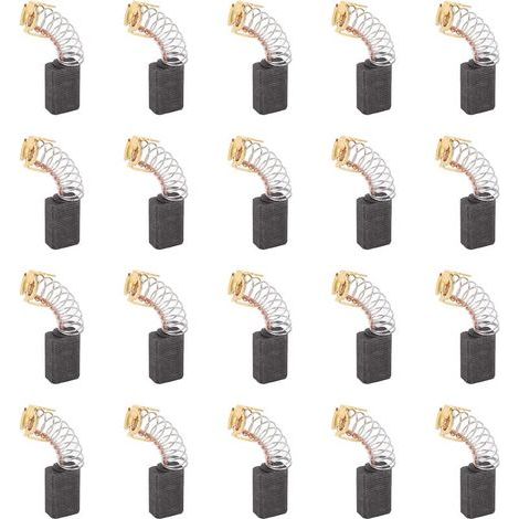 20pcs Balai en charbon, charbon moteur, 6mm x 10mm x 15mm pour outils électriques comme ponceuse d'angle (1/4)