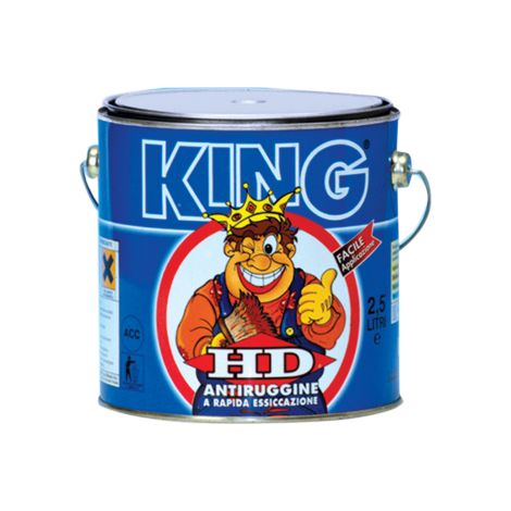 king antirouille sA chage rapide rouge lt 2,5 protection de surface en fer