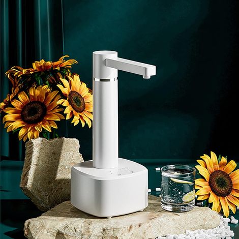 Distributeur d'eau Acboor, capacité de 1200 mAh, trois vitesses de débit d'eau, chargement USB, avec pompe à bouteille, distributeur d'eau électrique 220 V 4 W, pompe à eau de bureau. (1/5)