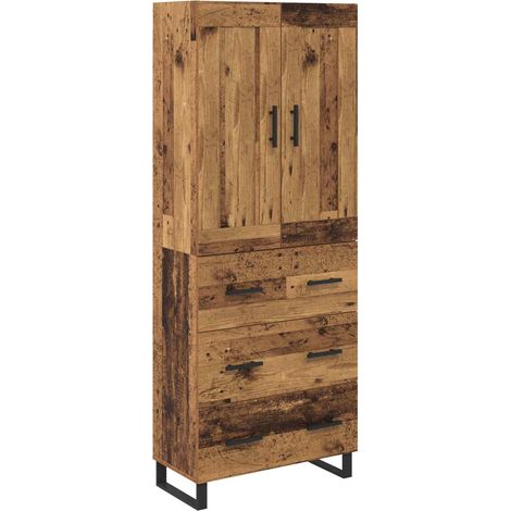 Maison Exclusive - Haut Armoire Bois ancien 69,5 x 34 x 180 cm Bois d'ingénierie (1/5)