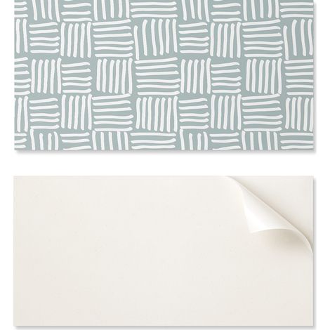 Azulejos de PVC con motivo decorativo f谩cil para comedor, patr贸n de l铆neas geom茅tricas, 6x60x30 cm.