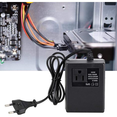 Adaptateur de Prise Convertisseur de Tension de transformateur de Puissance 300W AC 220V à 110V Adaptateur (1/5)