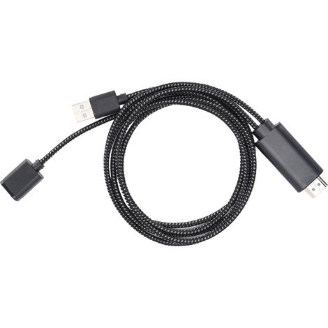 Câble USB vers HDMI pour Smartphone Android et iPhone, Noir (1/5)