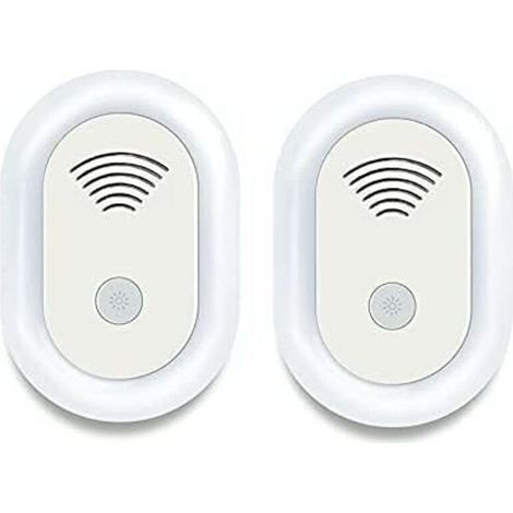 2PCS Répulsif Ultrason Anti Moustique, Ultrason pour Anti Moustiques Répulsif Antiparasitaire à Ultrasons Électronique Répulsif Ultrason Insectes (Norme Européenne) (1/4)