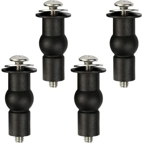 Universal Fixing Toilet Seat Fixing Hinges Rubber Plug Toilet Lid Toilet Seat Fixed Screws Toilet Seat Hinges Nuts Bolts Lid Toilet Repair Parts MUMU (1/4)