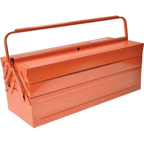 Bahco Metal Cantilever Toolbox Orange 3149-OR 20"" 500mm BAH31490R (1/10)