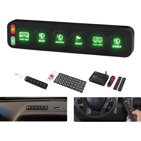 Panel de control, diseño de 6 vías, funcionamiento inalámbrico, 6 vías (1/2)