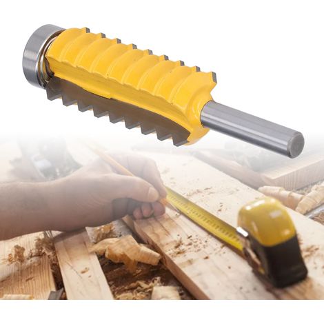 Fraise à tenon à plusieurs dents, queue de 8 mm, fraise à moulurer pour le travail du bois, fraise à rainurer, fraise à fraiser pour le travail du bois, fraise à assembler, fraise ondulée (1/5)
