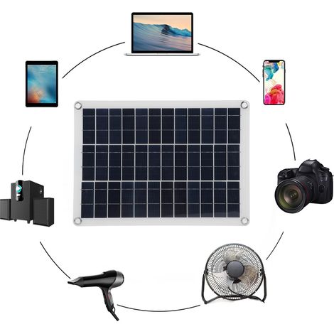 Kit de charge solaire 15W pour ventilateurs de téléphone portable, etc. (1/5)