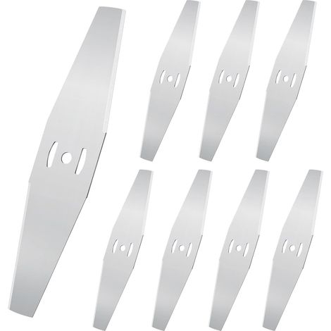 Lot de 8 lames losanges pour débroussailleuse à batterie (1/5)