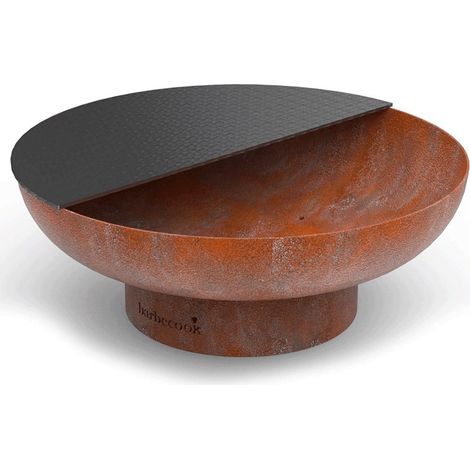 Plancha carbone pour braseros – Compatible Jack et Modern 75 cm – Forme semi-circulaire pour ajout facile de bois – Barbecook (1/5)