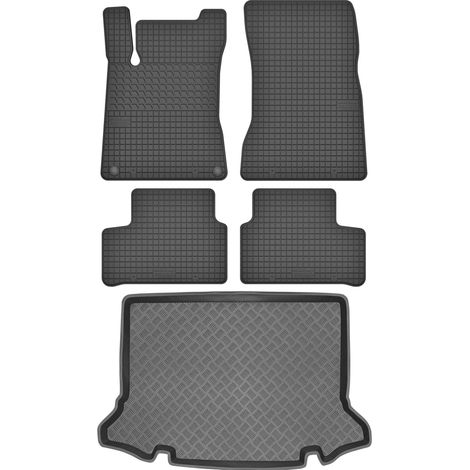 Juego de alfombrillas de goma para coche y maletero para Mercedes Clase A W177 Hatchback (a partir de 2018).
