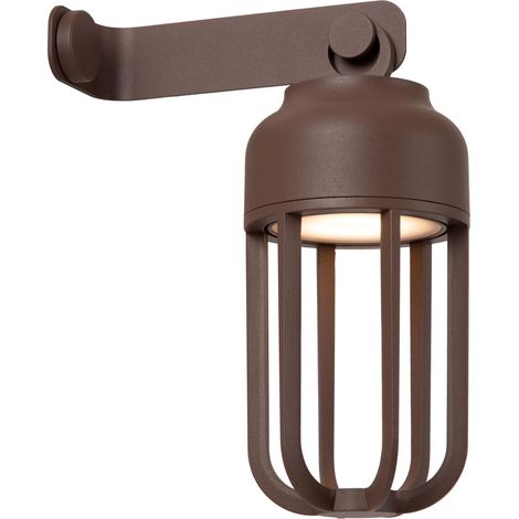 Lampe murale rechargeable Wells Brun rouille - 33809/05/97 (1/2)