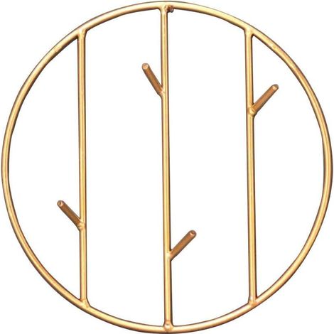 1 Stück Handtuchhaken, Kleiderhaken, Kleiderhaken im kreativen Stil, zum Aufhängen von Handtüchern, Hüten, Mänteln, Schals, Gold, 23 23 cm (1/5)