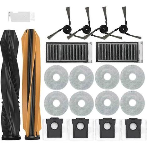 Pièces détachées pour Dreame X50 Ultra/L50 Pro Ultra/Dreame L40S Pro Ultra : brosse principale, filtre, lingette, sacs à poussière et accessoires (1/5)