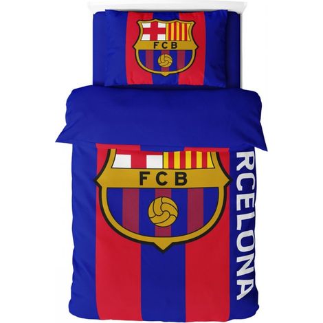 FC Barcelona Bettwäsche-Set 135x200 + 50x75 cm Mikrofaser 119122 mehrfarbig (1/3)