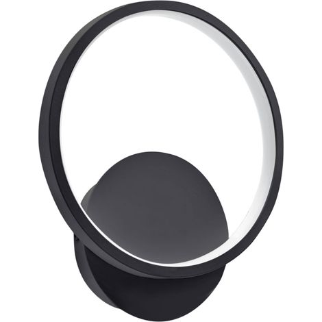 Lámpara de pared decorativa negra 4000K 760lm IP20 emma LED C 10W Ideus 04049