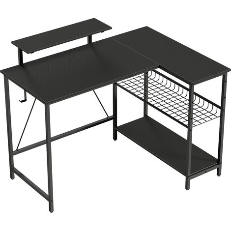 Bureau gaming d’angle réversible GANESS noir