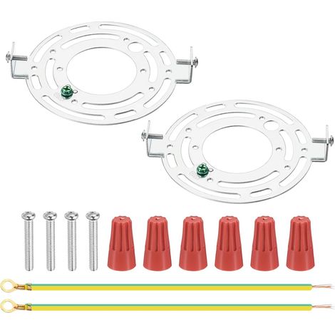 Universal Light Fixture Bracket Kit, 125mm (4.92"), 2 Sets of Light Cross Bars with Round Ceiling Plate and Screws for Wall Light Fixture (1/5)
