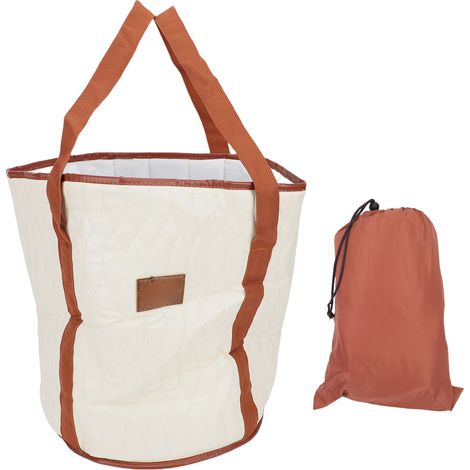 Bac à pieds pliable multifonctionnel pour bain de pieds avec poignées sac transport voyage extérieur spa pédiluve portable (1/5)