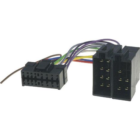 Cable Autoradio Clarion 16PIN Vers ISO - connecteur noir