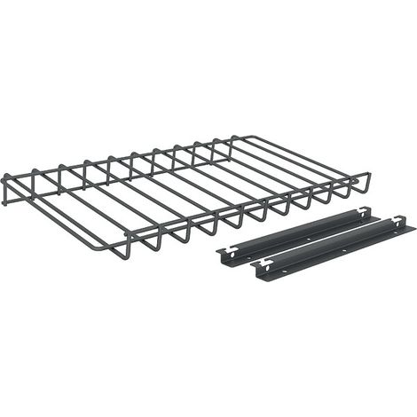 Etagère fil avec support de fixation latéral K-Line Side - 557 x 355 x 95 mm - finition anthracite - KESSEBÖHMER