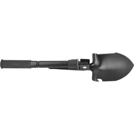 Tragbare, faltbare Campingschaufel, einziehbares Grabenwerkzeug mit Kompass, kompakter und leichter Spaten für Outdoor-Aktivitäten und Überlebenssituationen. (1/5)