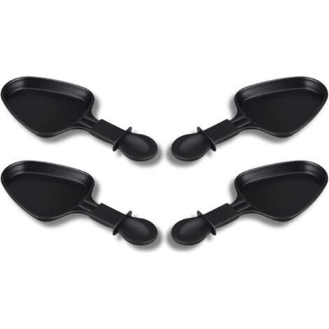 12-piece non-stick raclette pans – Complete set with mini triangular spatulas, ergonomic design, and easy cleaning