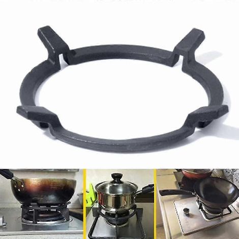 Support pour wok en fonte noire (1 pièce) pour brûleurs à gaz (1/5)