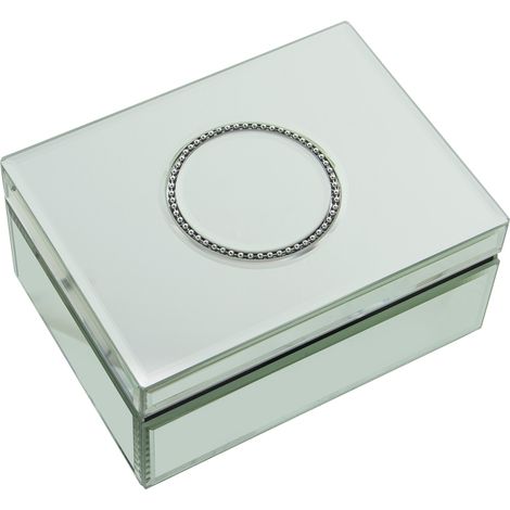 Mirror Jewelry Box 20x15x9.5 cm für alle Stile, um dem Haus eine Note zu verleihen, damit alle Stile eine Note zum Haus verleihen können (1/4)