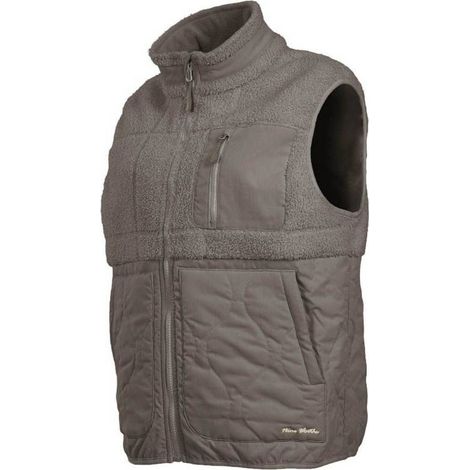Polaire Sans Manches de Travail Femme Ota - Taille S - Kaki - Résistant et Confortable - D-Work