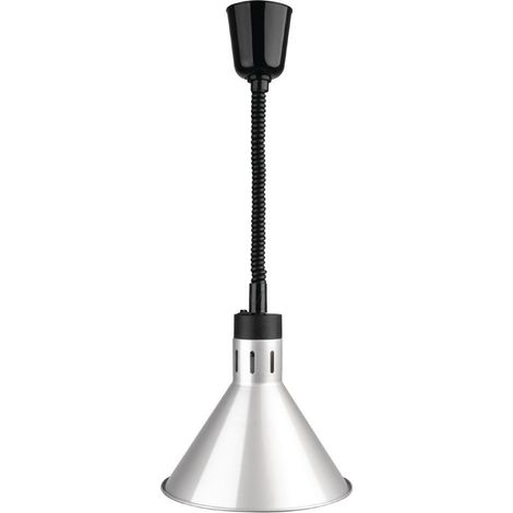 Lampe Chauffante Conique Rétractable Finition Argent - Buffalo