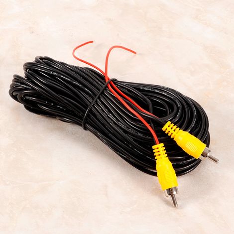 Câble RCA mâle-mâle 15m AV audio vidéo pour caméra de recul auto, lecteur DVD, CD, TV Box (1/5)