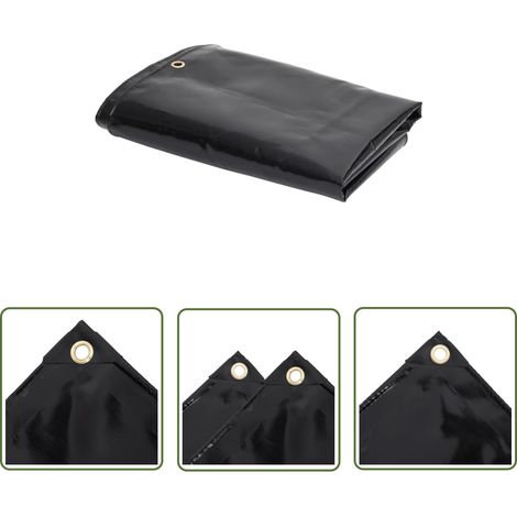 The Living Store Bâche de protection 650 g/m² 4x7 m - Bâche Imperméable - Bâche De Protection - Bâche Extérieure - Bâche Intérieure - Bâche Solide (1/5)