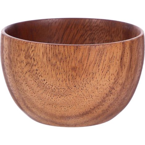 pièce 8 x 6 cm Bol à fruits/salade en bois pratique pour couverts et ustensiles de cuisine-8.00X8.00X5.00CM