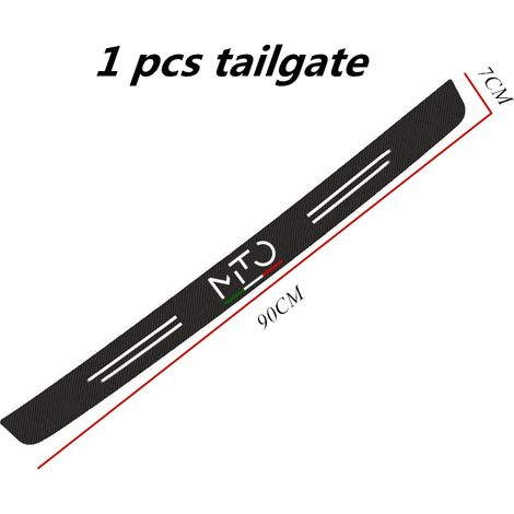 (1 pièce) Autocollant en fibre de carbone pour hayon de voiture, protection anti-rayures et film adhésif imperméable, compatible avec les accessoires automobiles Alfa Romeo Mito. (1/5)