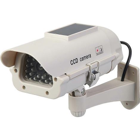 Caméra de surveillance factice solaire d'intérieur avec LED (1/5)
