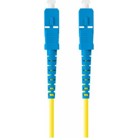 Cordon de raccordement 2m mono sc/upc-sc/upc simplex fibre g657a1 lszh jaune