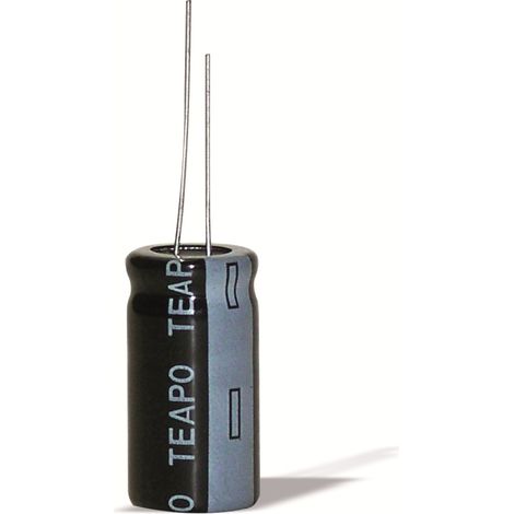 TEAPO Mini-condensateur électrolytique en aluminium 33µF, 25V, radial, RM 2,5, KSS336M025S1A5E07K