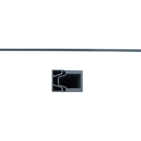 CENTRALE BRICO Profilé de départ et de finition aluminium Kyoto gris clair, L.176cm